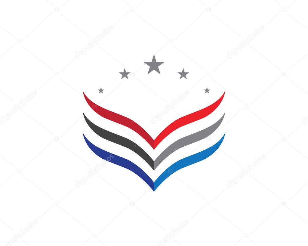 Falcon Eagle Bird Logo Template vector icon