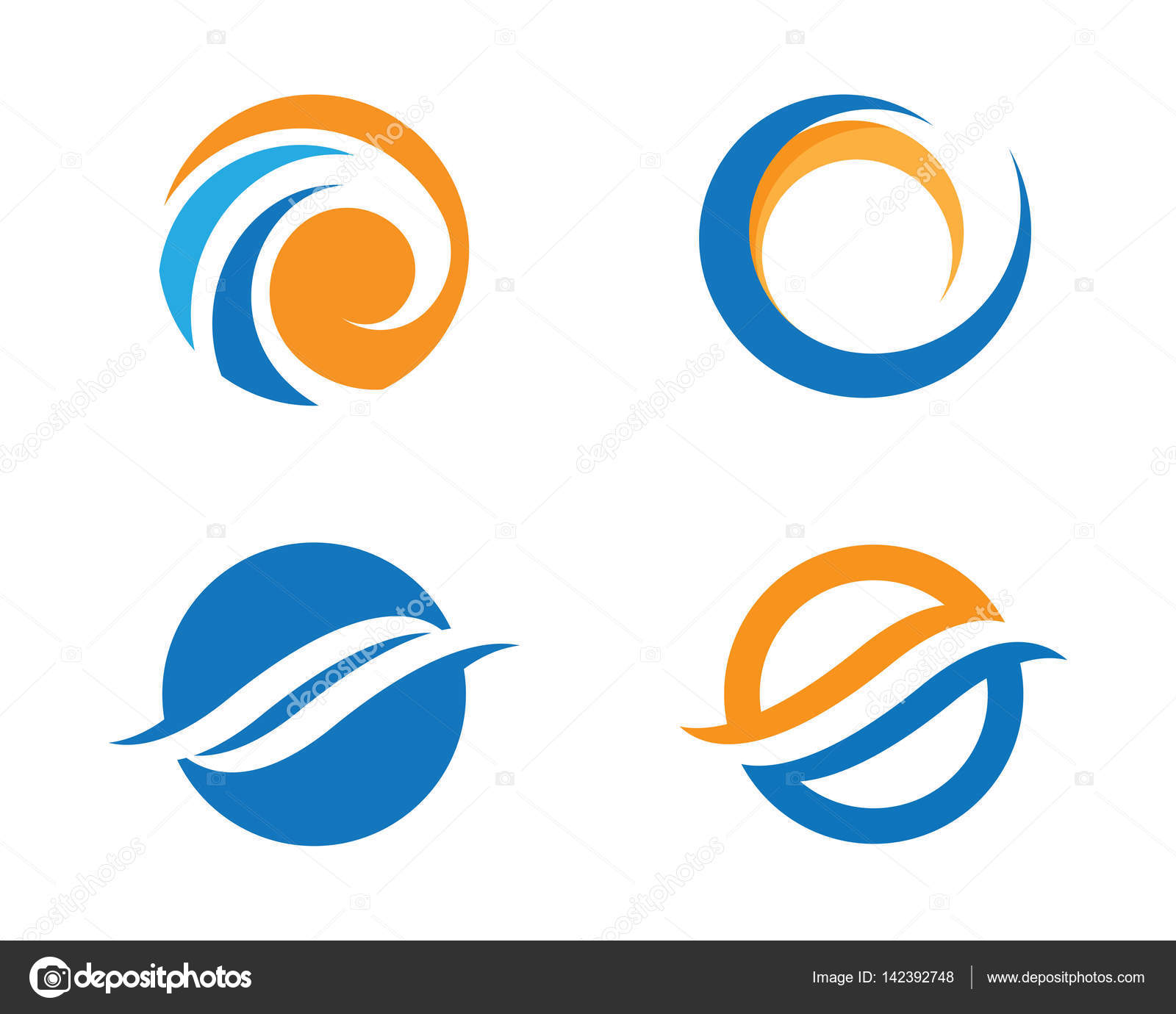 Water wave Logo Template Stock Vector by ©elaelo 142392748