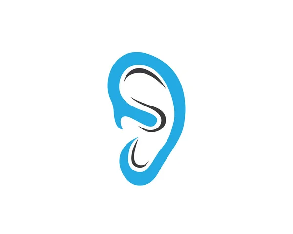 Logovorlage zum Hören — Stockvektor