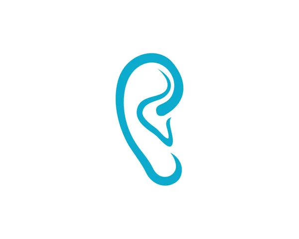 Слухання шаблон логотип — стоковий вектор