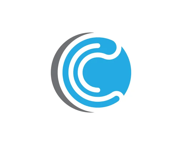 ビジネスの円のロゴとシンボル — ストックベクタ