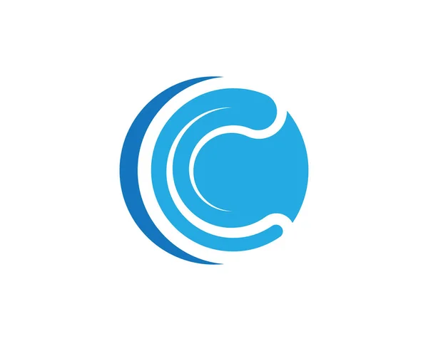 ビジネスの円のロゴとシンボル — ストックベクタ