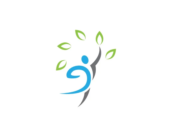 Sağlıklı yaşam logo — Stok Vektör