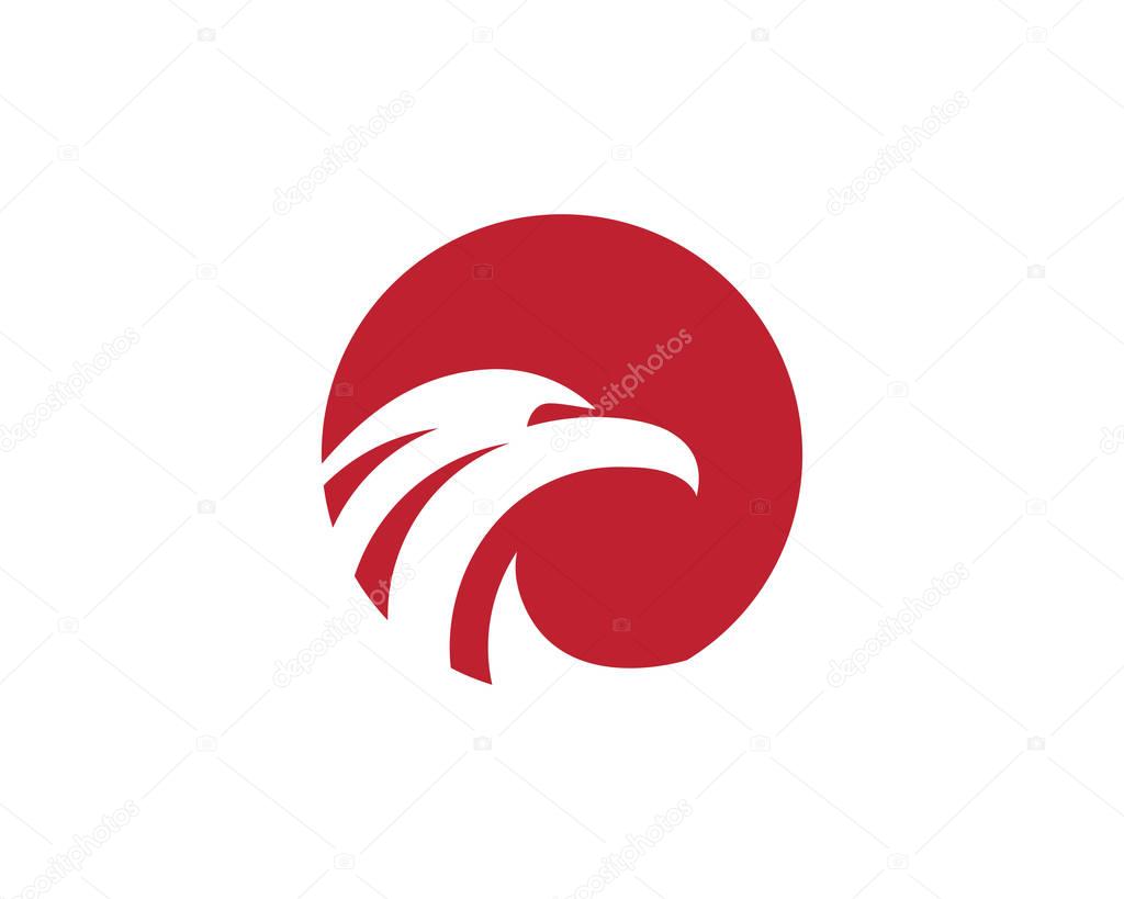Falcon Eagle Bird Logo Template vector icon