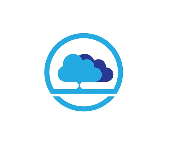 Σύννεφο πρότυπο λογότυπο — Διανυσματικό Αρχείο