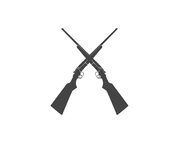 Logo de l'arme à feu et symboles icônes modèle — Image vectorielle