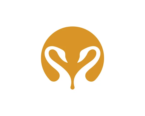 Swan logo i symbole szablonu — Wektor stockowy
