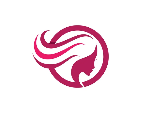 Cheveux femmes logo et symboles — Image vectorielle