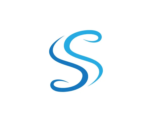 S aguas olas logotipo y símbolos — Vector de stock