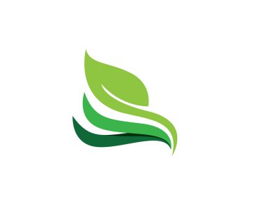 Vektör yaprak git yeşil logo ve sembolleri