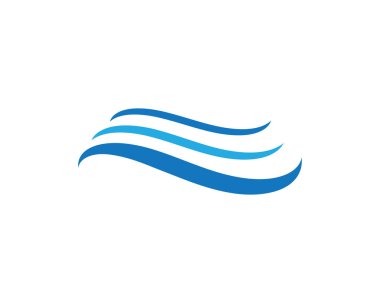 Okyanus plaj wave su logosu