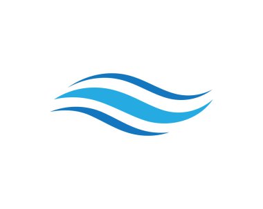 Okyanus plaj wave su logosu