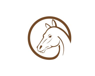 Pegasus Vektör Logo Şablonu çizimi
