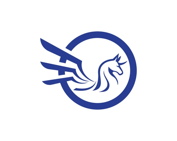 Ilustracja wektora Pegasus Vector Logo — Wektor stockowy