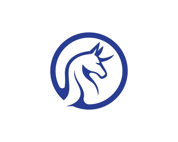 Pegasus Vektör Logo Şablonu çizimi — Stok Vektör