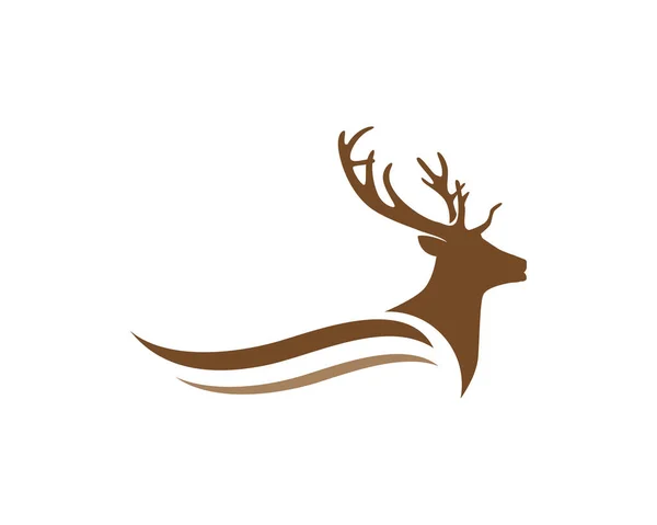 Tête de cerf logo et symboles — Image vectorielle