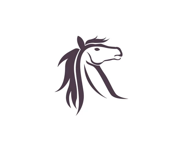 Логотип та шаблон головних коней тварин — стоковий вектор