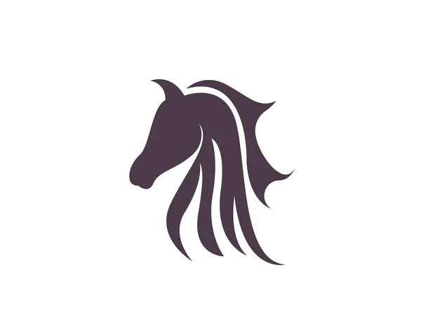 Head horse animals logo and template — Stock Vector