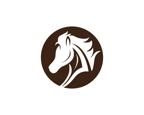 Plantilla de logotipo de caballo Vector signos y símbolos — Archivo Imágenes Vectoriales