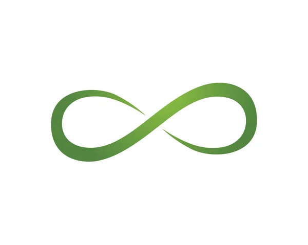 Sonsuzluk logosu ve sembol şablonu — Stok Vektör