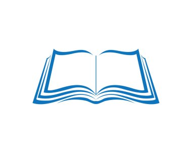 Kitap ve okuma yazma logo sembolleri şablonu