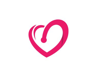 Aşk Logo vektör şablon işaret ve sembolleri 