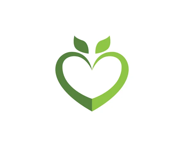 Amor Logo Vector Template sinais e símbolos —  Vetores de Stock