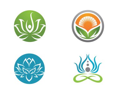 Güzellik Vektörü çiçek tasarımı logo şablonu simgesi