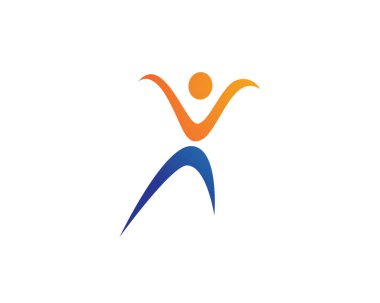 Başarılı insanlar logo ve sembolleri şablonu