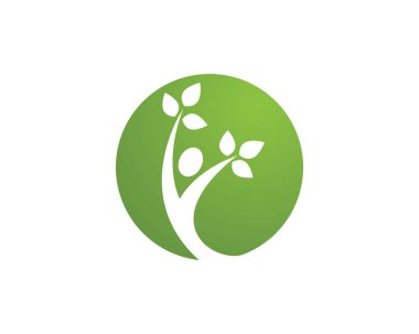Ağaç logo ve sembolleri logo simge ve şablon