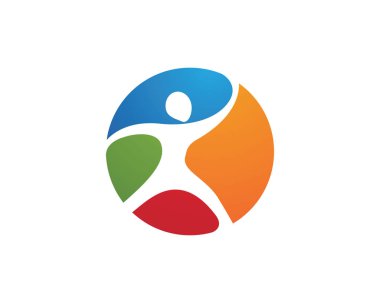 Başarı insanlar logo şablonu vektörel çizimler simgeler sağlık