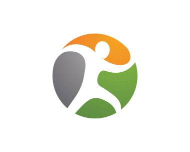 Başarı insanlar logo şablonu vektörel çizimler simgeler sağlık