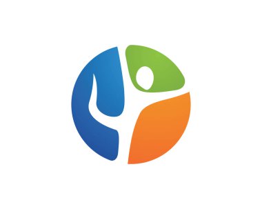 Başarı insanlar logo şablonu vektörel çizimler simgeler sağlık