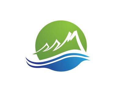 Dağ logo ve vektör şablon simgeler