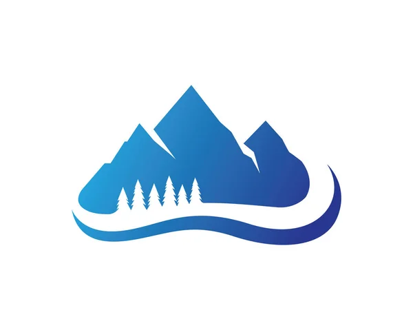 Mountain logo and vector template icons — Stock Vector
