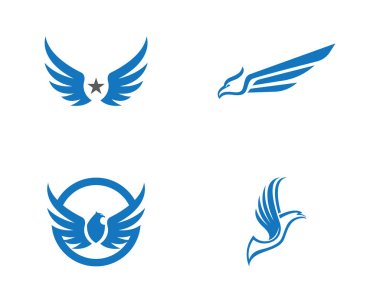 Kuş Uçuş logo vektör işareti soyut
