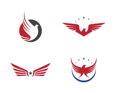 Kuş Uçuş logo vektör işareti soyut