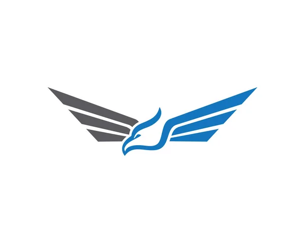 Signo vectorial resumen pájaro en vuelo logo — Vector de stock