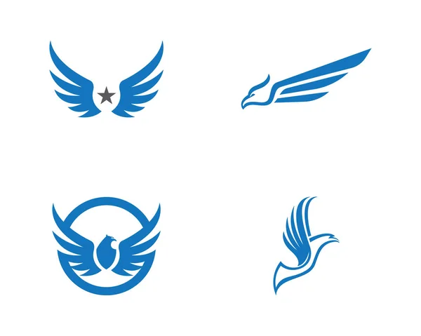 Kuş Uçuş logo vektör işareti soyut — Stok Vektör