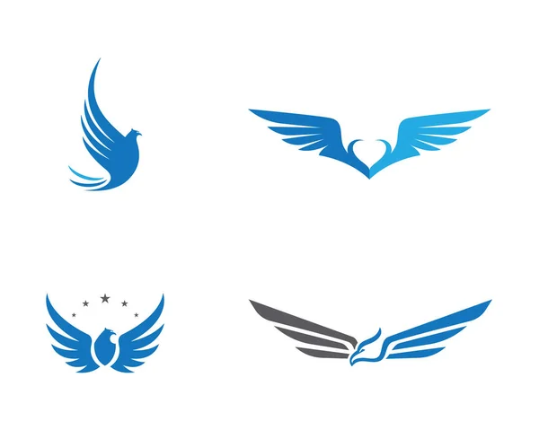 Векторный знак абстрактной птицы в логотипе полета — стоковый вектор