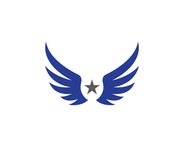 Sinal de vetor pássaro abstrato no logotipo do voo — Vetor de Stock