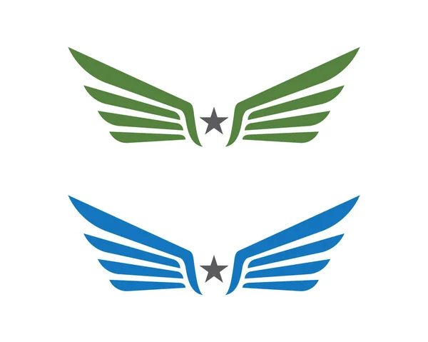 Sinal de vetor pássaro abstrato no logotipo do voo — Vetor de Stock
