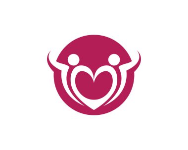 Aşk Logo vektör şablon işaret ve sembolleri 