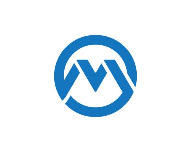 M harfi logo ve sembolleri vektör şablonu