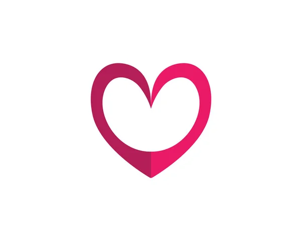 Láska šablona vektorové Logo značky a symboly — Stockový vektor