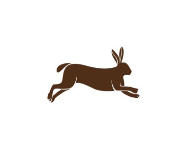 Tavşan Logosu şablon vektör simgesi tasarımı