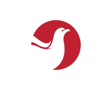 Kanat kuş logo ve şablon