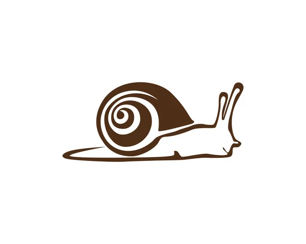 Modèle de logo escargot — Image vectorielle