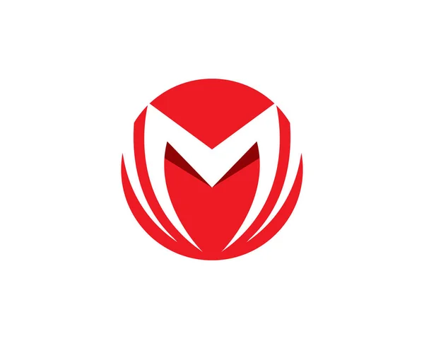 M logo letra y símbolos vector plantilla — Archivo Imágenes Vectoriales