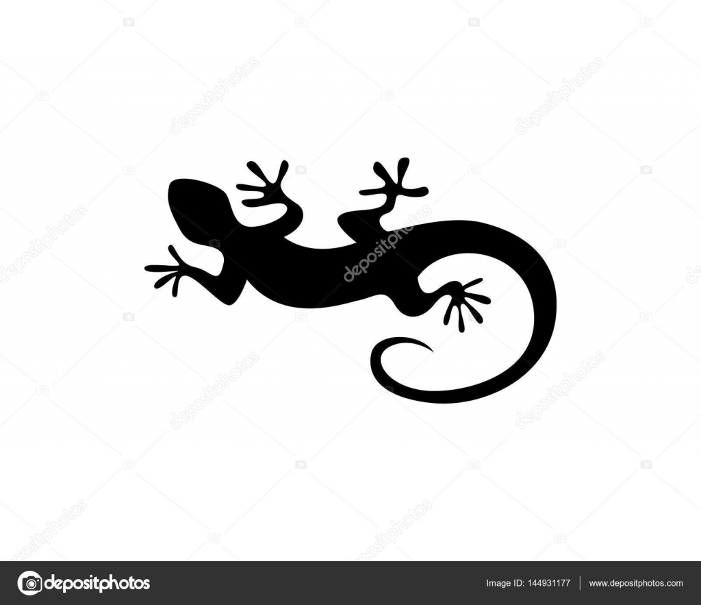 Download Lizard silhouette black logo — Stock Vector © elaelo ...
